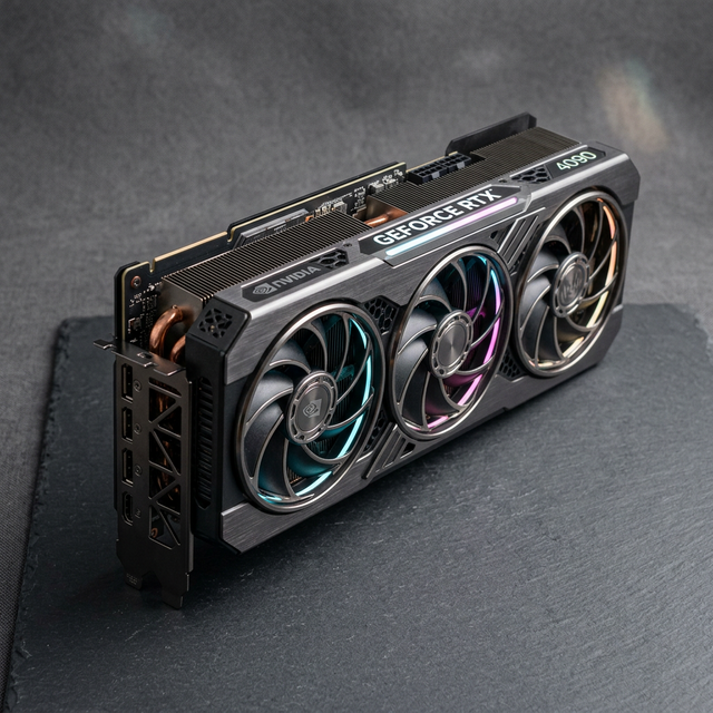 Placa de vídeo RTX 5080 em destaque